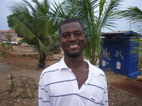 Alfred Mensa 2009 in Labadi, Accra, Ghana