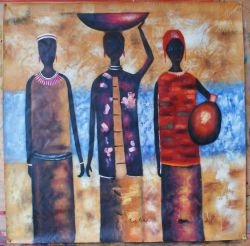 Three Friends Fetching Water